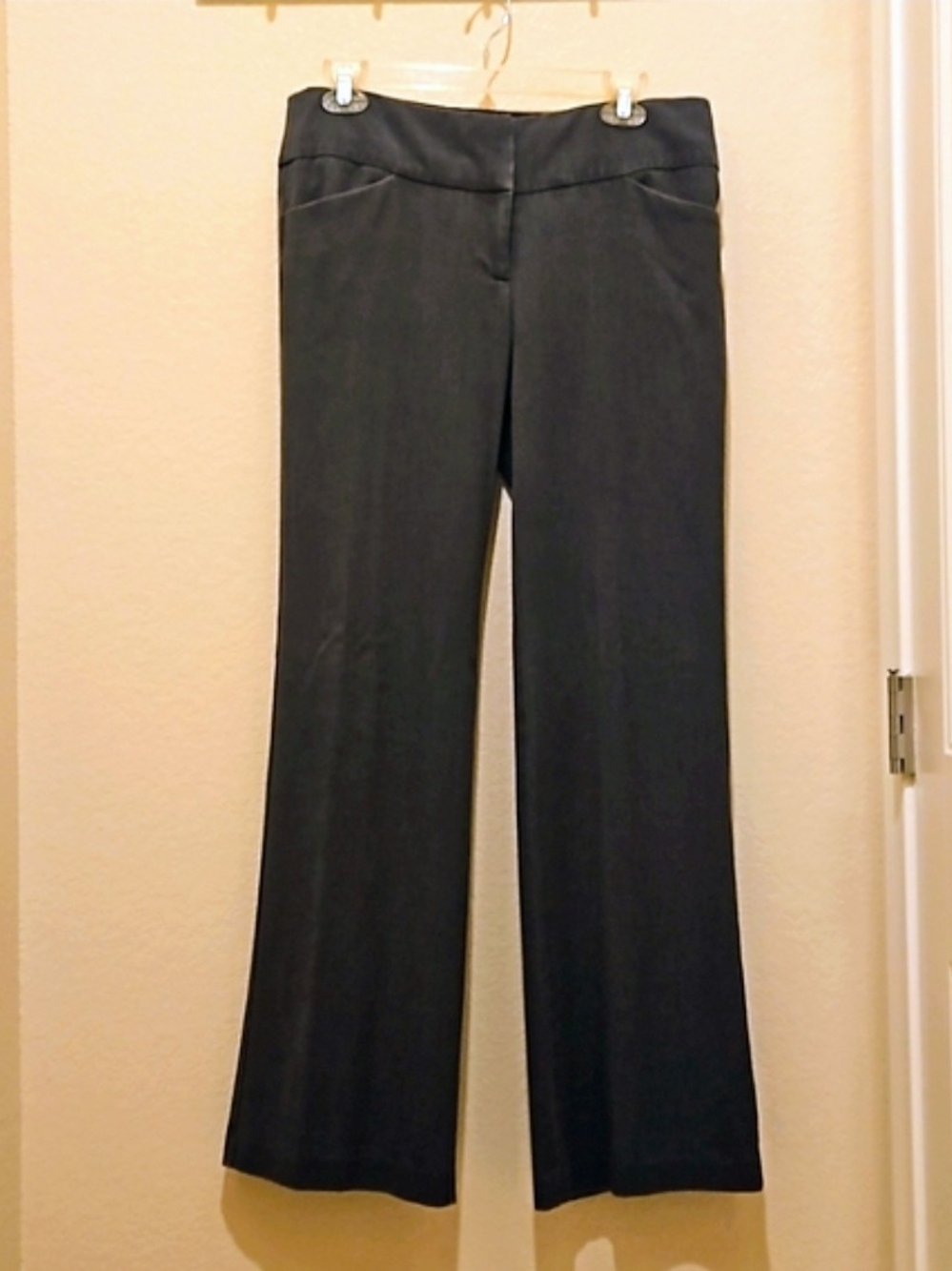 Memoire Black Boot Cut Dress Pants